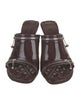 Burberry Patent Leather Printed Slides