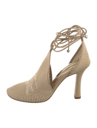 Burberry Leather Animal Print D'Orsay Pumps