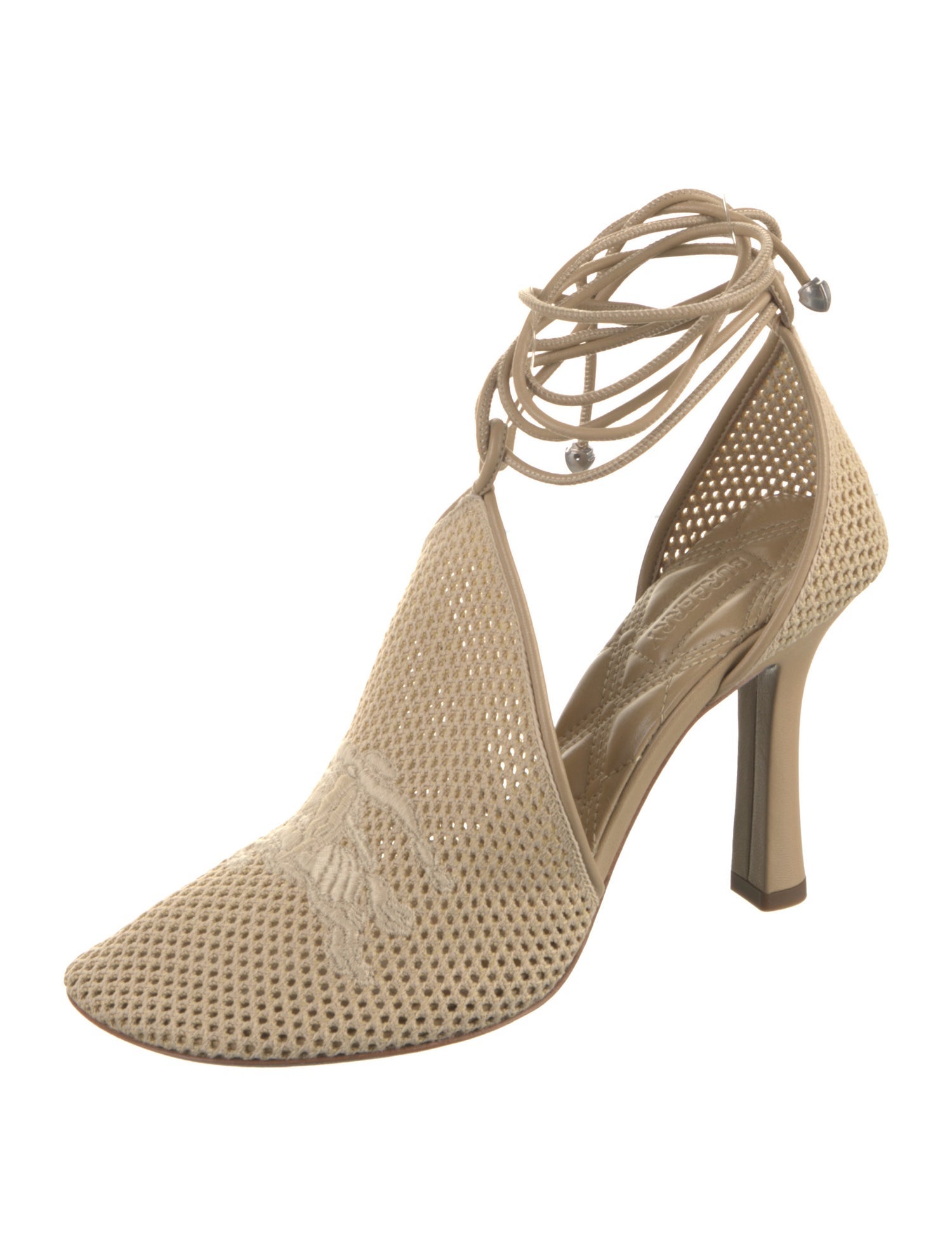 Burberry Leather Animal Print D'Orsay Pumps