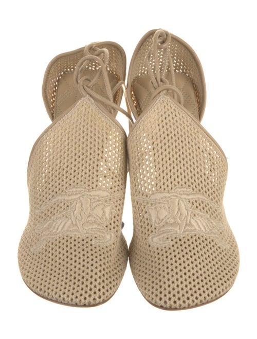 Burberry Leather Animal Print D'Orsay Pumps