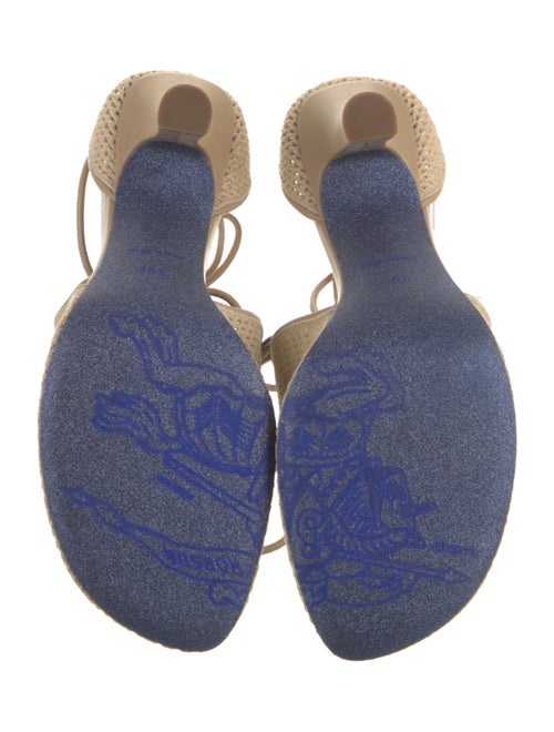 Burberry Leather Animal Print D'Orsay Pumps