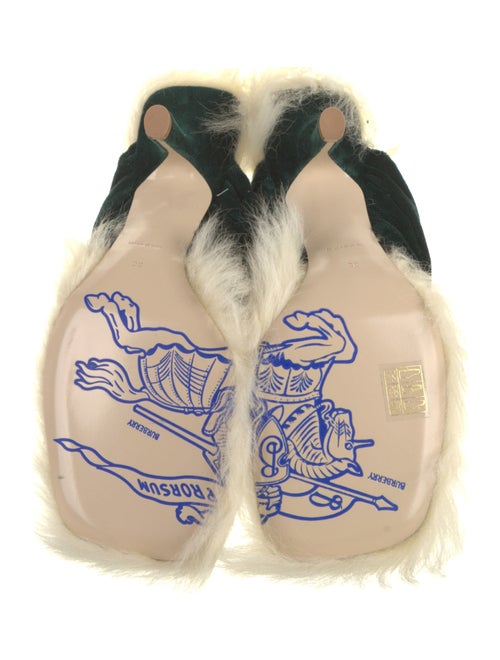 Burberry Leather Printed Slides