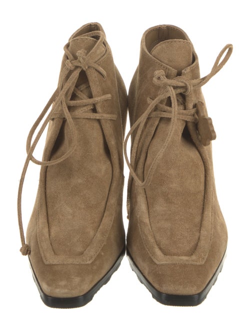 Burberry Suede Lace-Up Boots