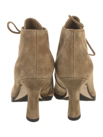 Burberry Suede Lace-Up Boots