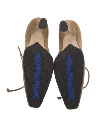 Burberry Suede Lace-Up Boots