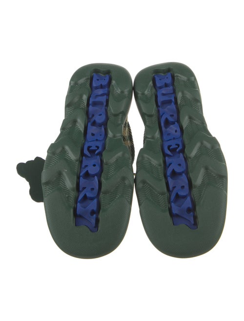 Burberry Rubber Plaid Print Rain Boots