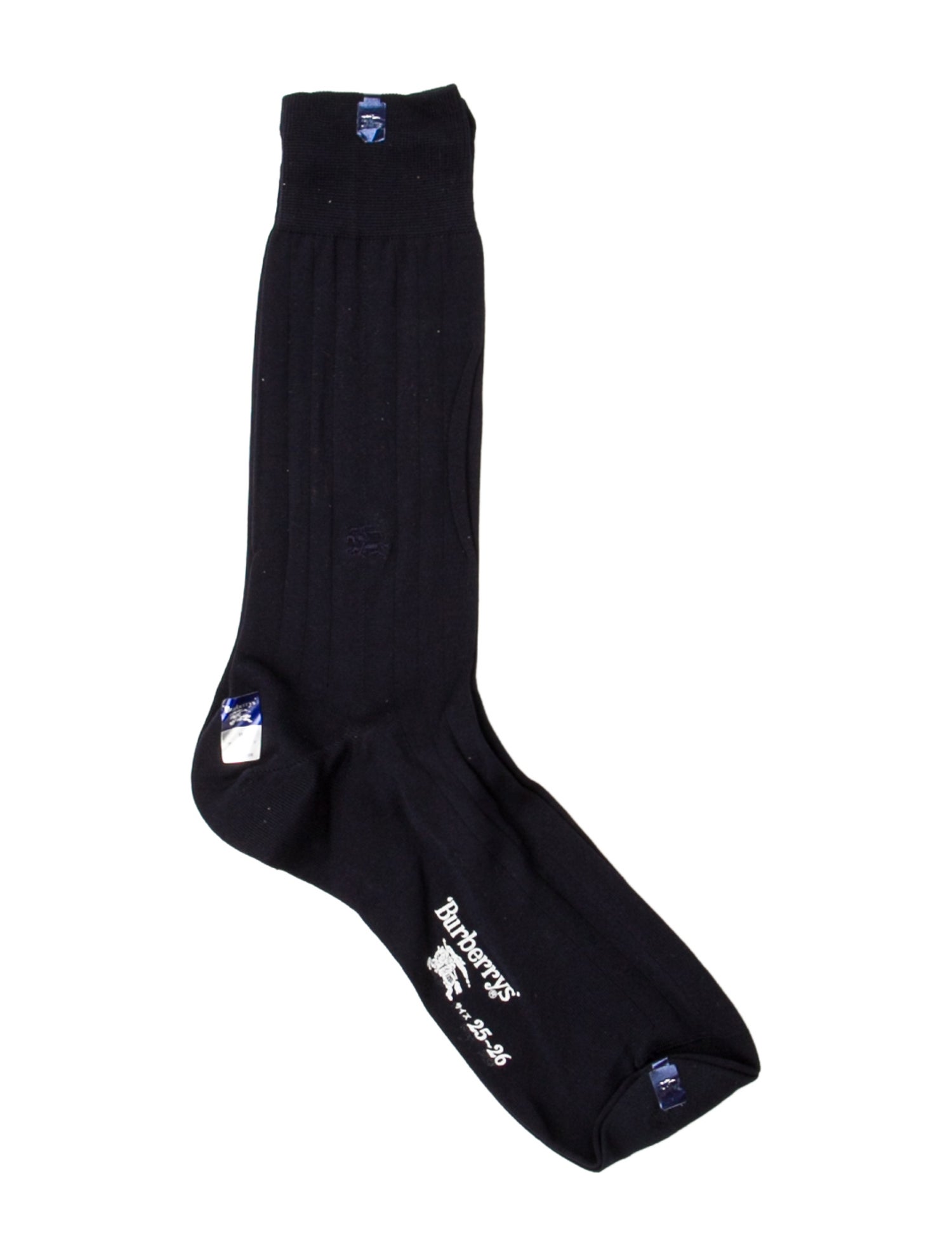 Burberry's Embroidered Rib Knit Socks
