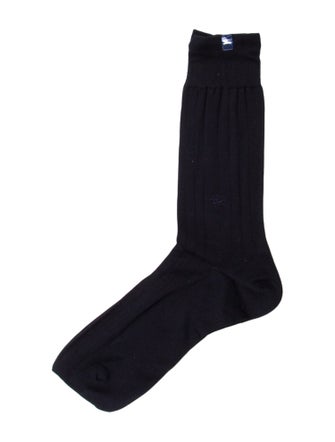 Burberry's Embroidered Rib Knit Socks