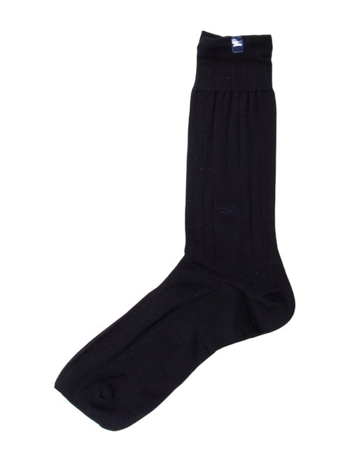 Burberry's Embroidered Rib Knit Socks
