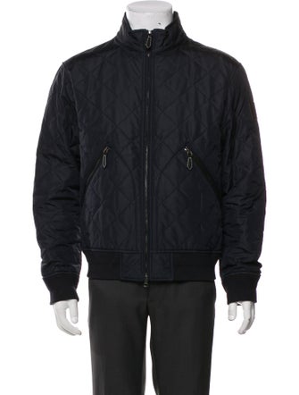 Burberry Nova Check Pattern Puffer Coat