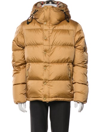 Burberry Nova Check Pattern Puffer Coat