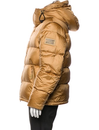 Burberry Nova Check Pattern Puffer Coat