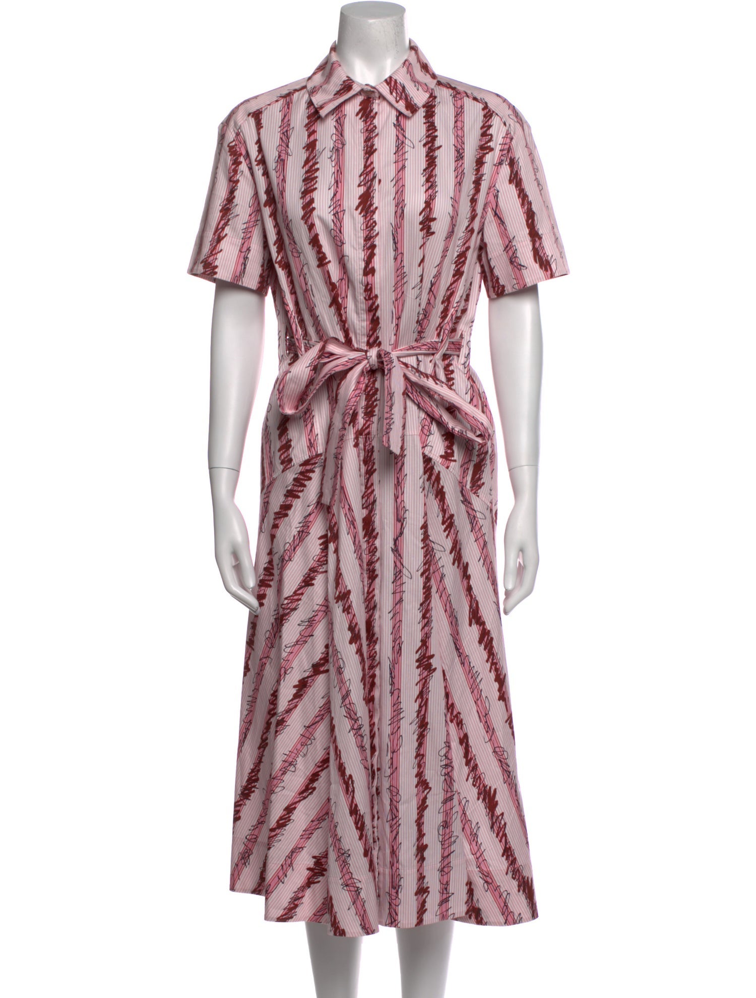 Burberry Striped Long Dress