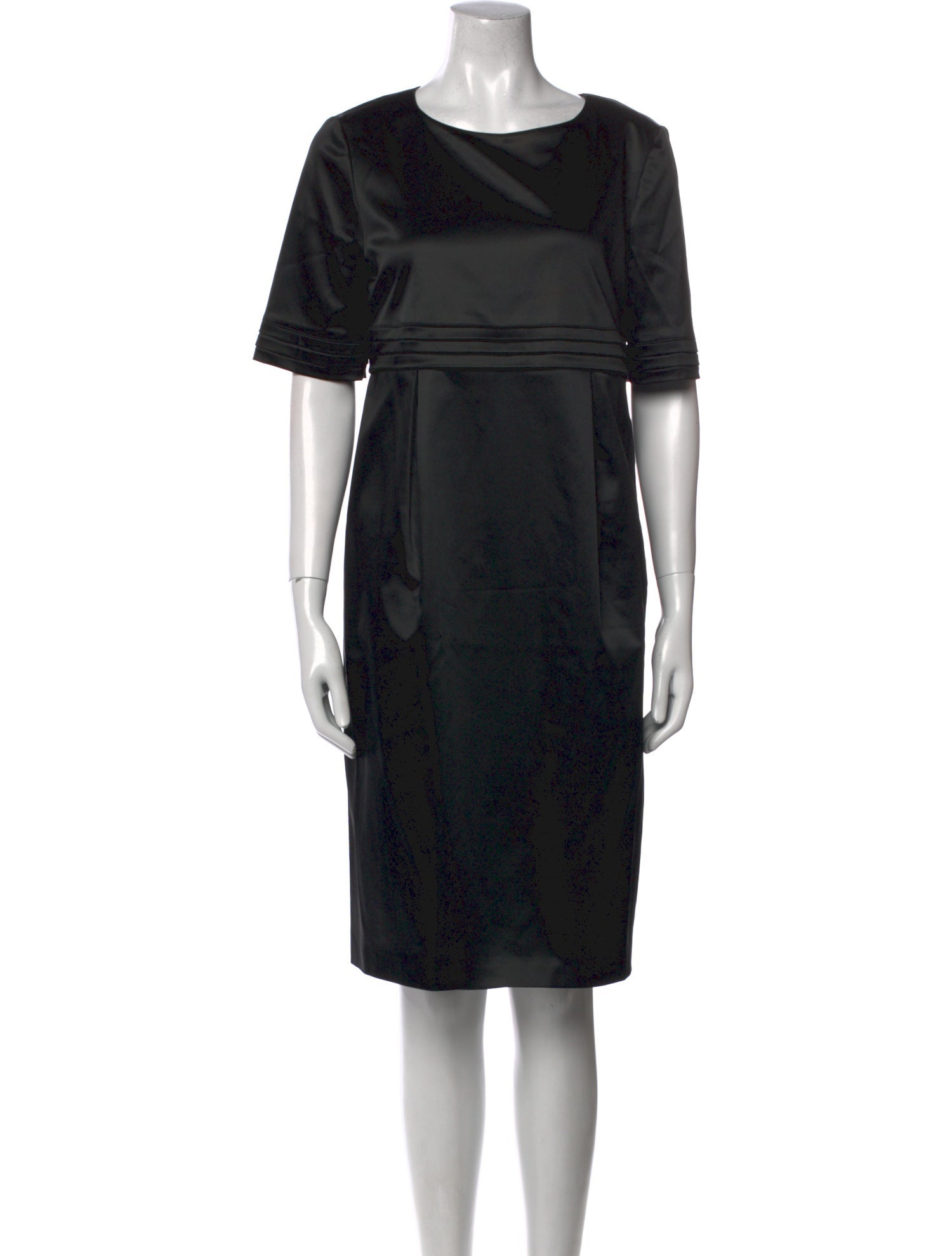 Burberry London Scoop Neck Knee-Length Dress