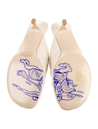 Burberry Leather Mules