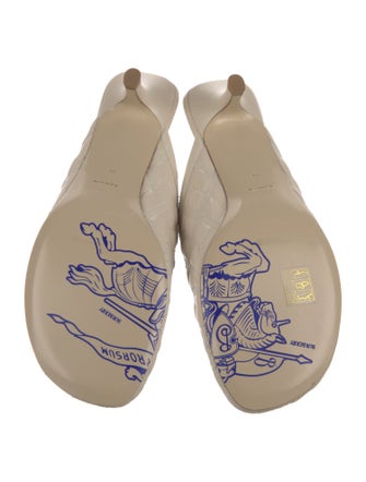 Burberry Leather Mules