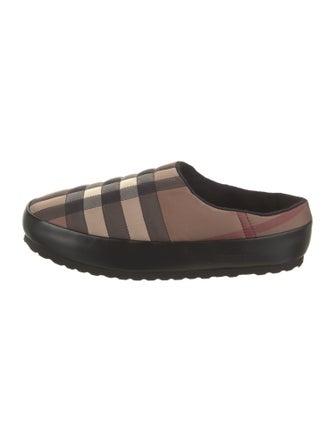 Burberry Nylon Plaid Print Drivers