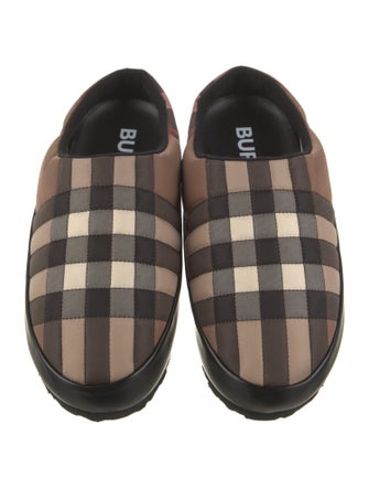 Burberry Nylon Plaid Print Drivers