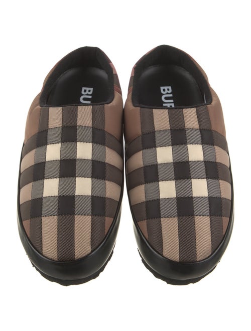 Burberry Nylon Plaid Print Drivers