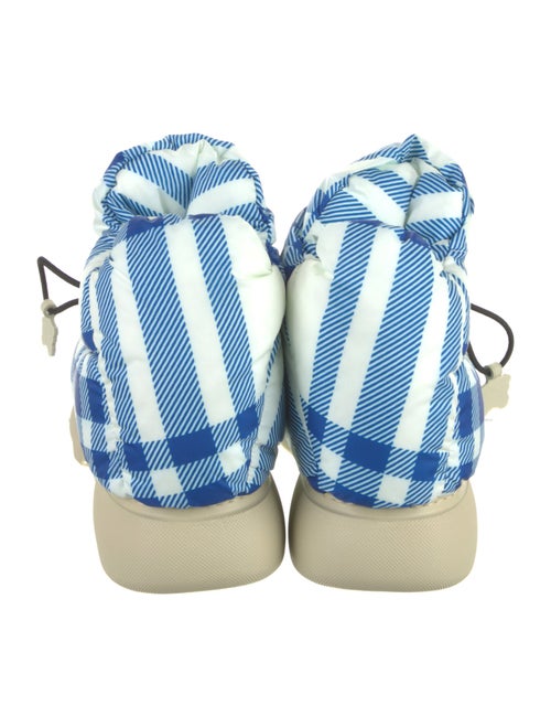 Burberry Plaid Print Hiking Boots
