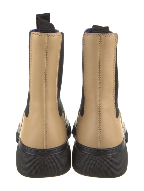 Burberry Leather Mesh Accents Chelsea Boots