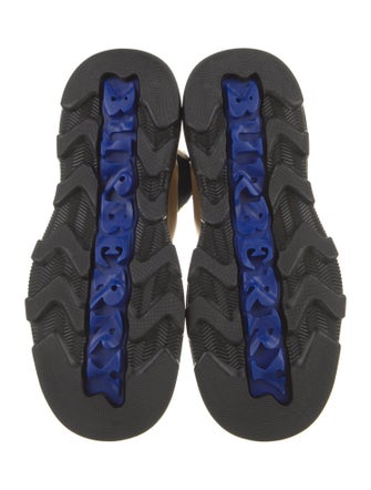 Burberry Leather Mesh Accents Chelsea Boots