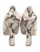 Burberry Embossed Leather Animal Print Pumps