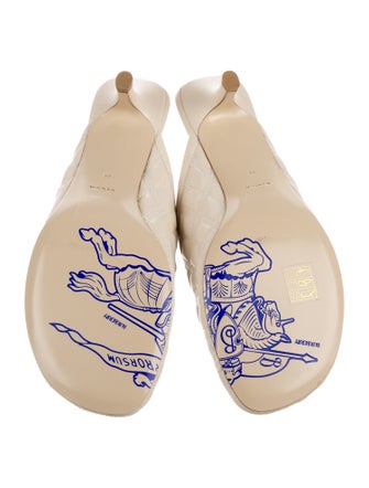 Burberry Leather Mules