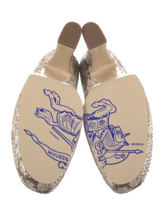 Burberry Canvas Printed Pumps