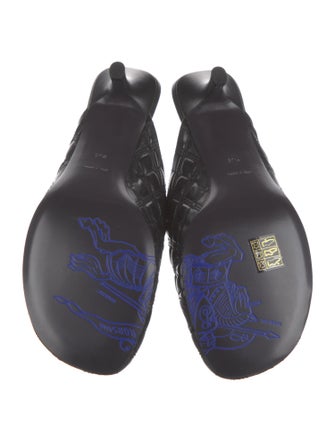 Burberry Leather Mules