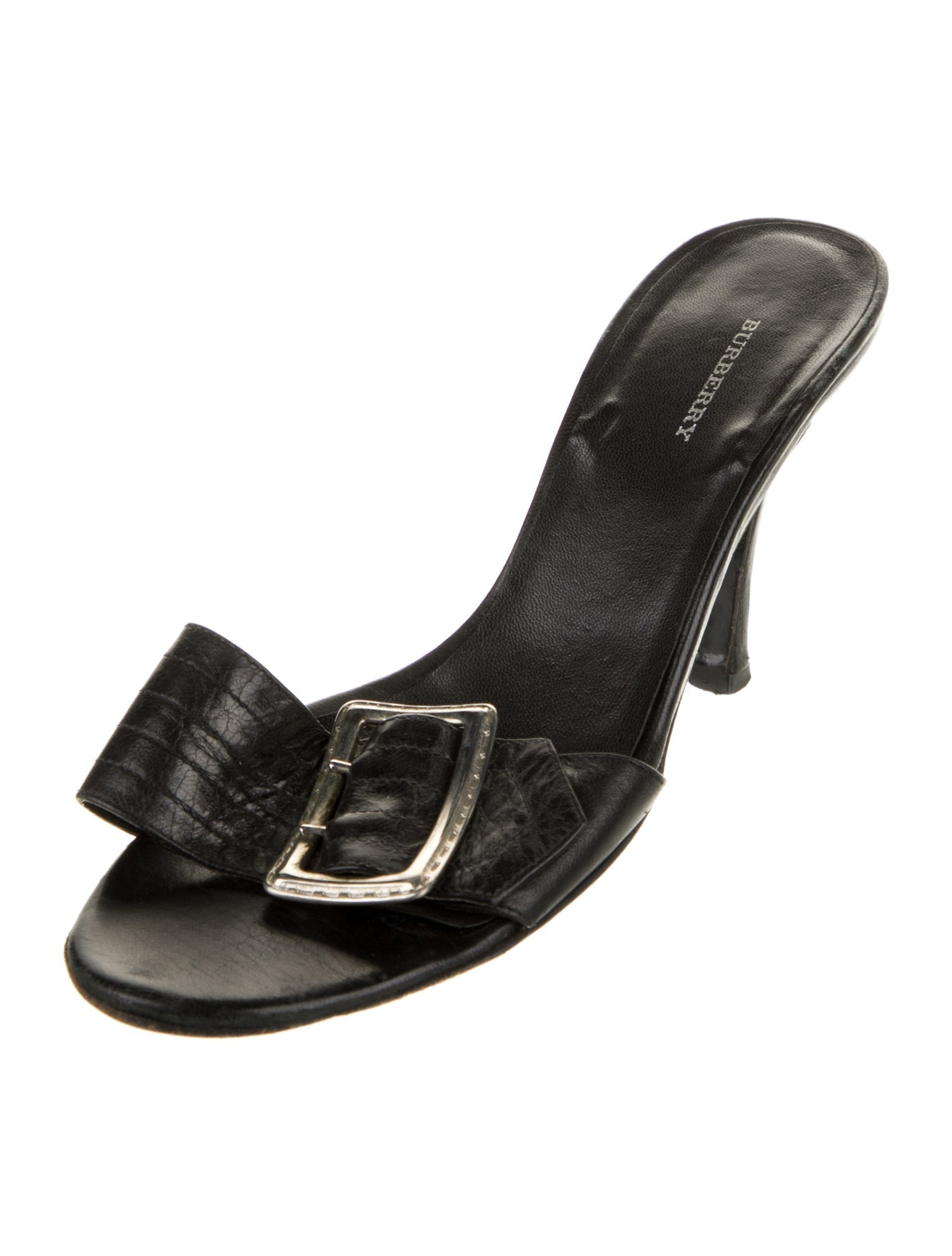 Burberry Leather Slides