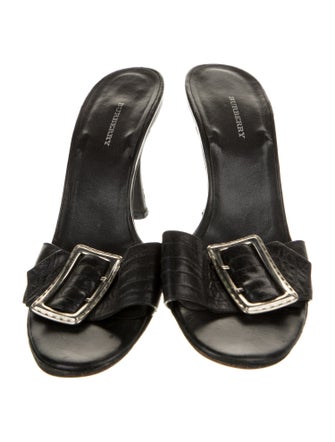 Burberry Leather Slides