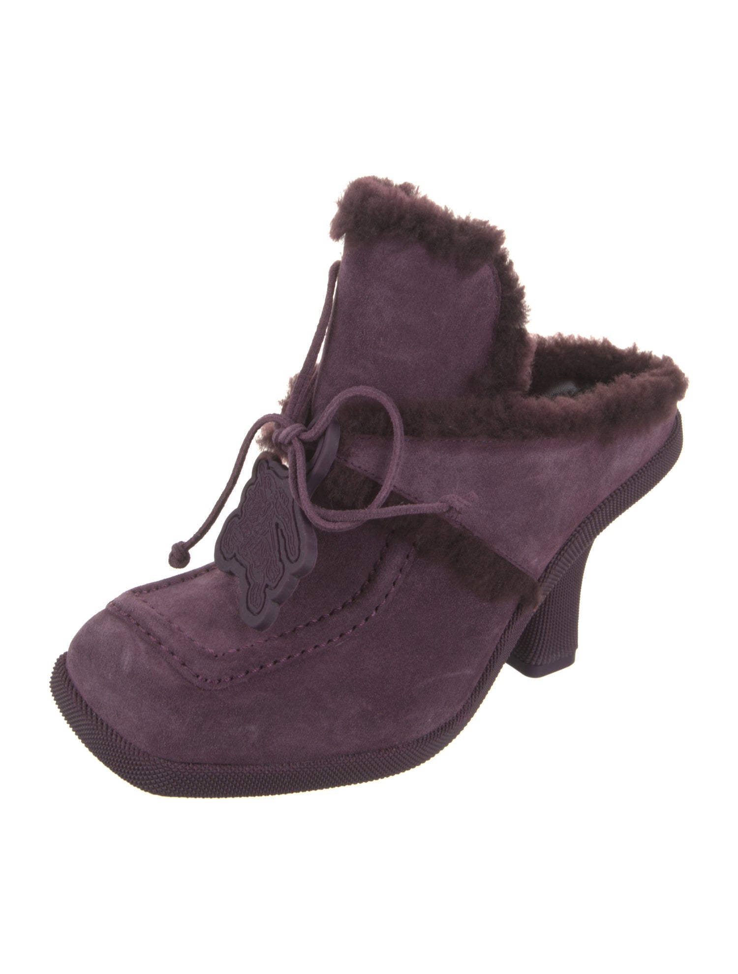 Burberry Suede Mules