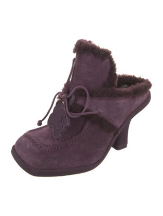 Burberry Suede Mules