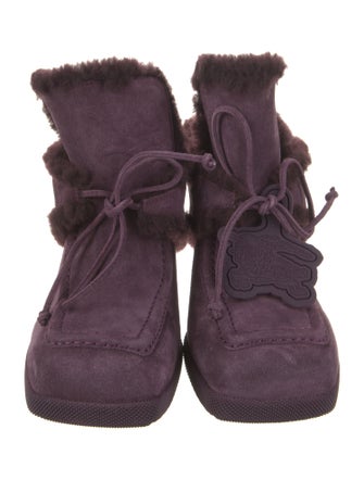 Burberry Suede Mules