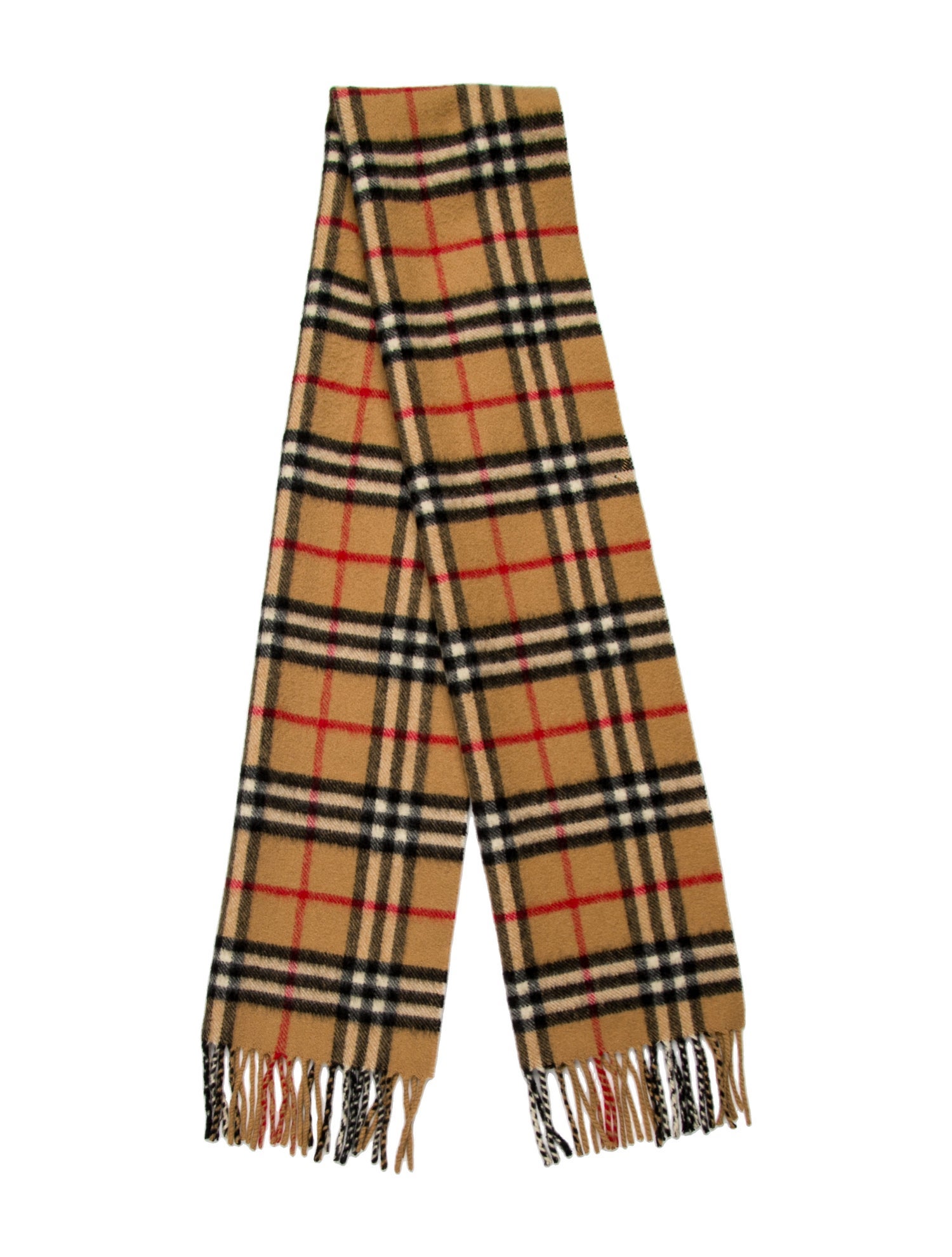 Burberry London Cashmere Nova Check Pattern Scarf