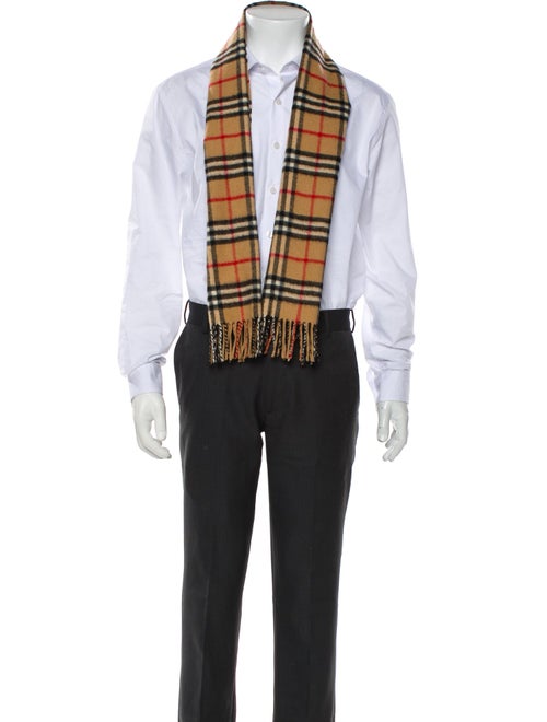 Burberry London Cashmere Nova Check Pattern Scarf
