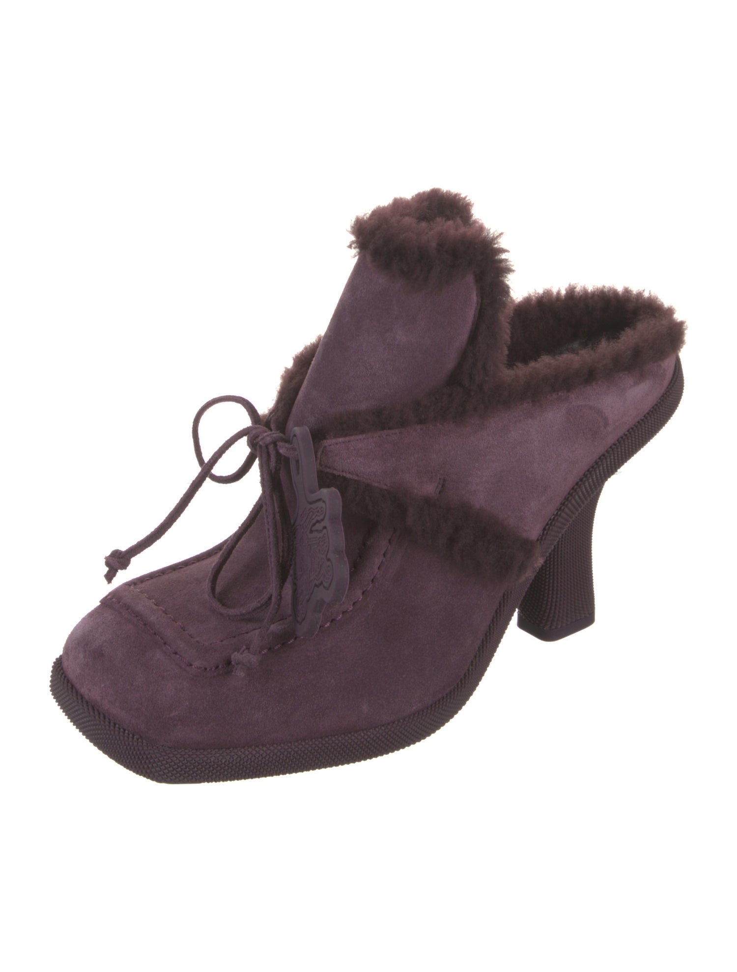 Burberry Suede Mules