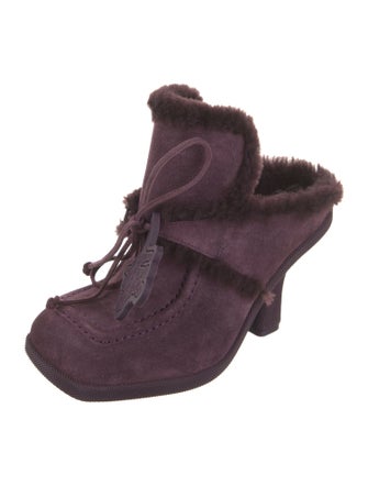 Burberry Suede Mules