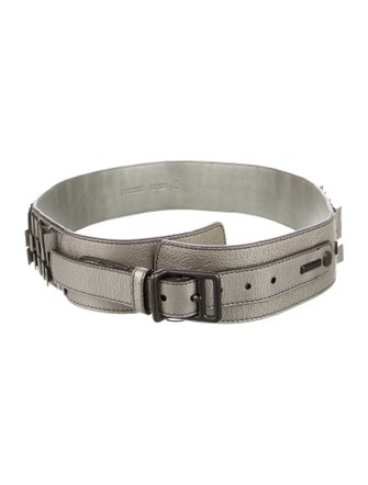Burberry Wide Leather Belt