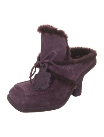 Burberry Suede Mules