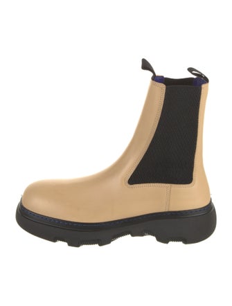 Burberry Leather Chelsea Boots