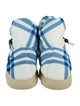 Burberry Nylon Plaid Print Boots