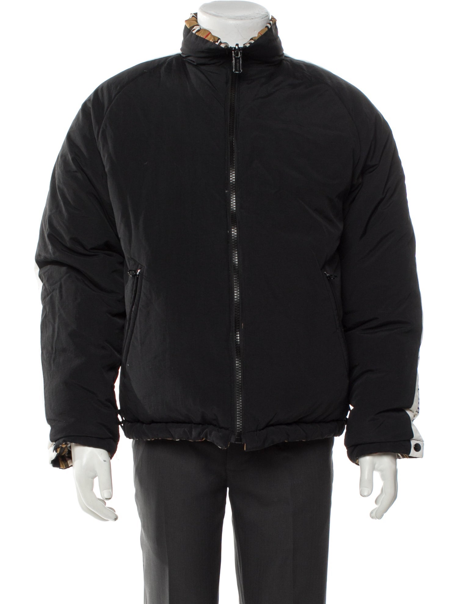 Burberry House Check Pattern Puffer Coat