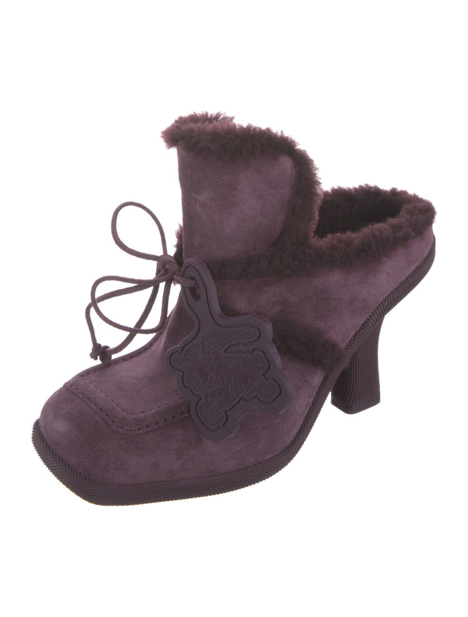 Burberry Suede Mules