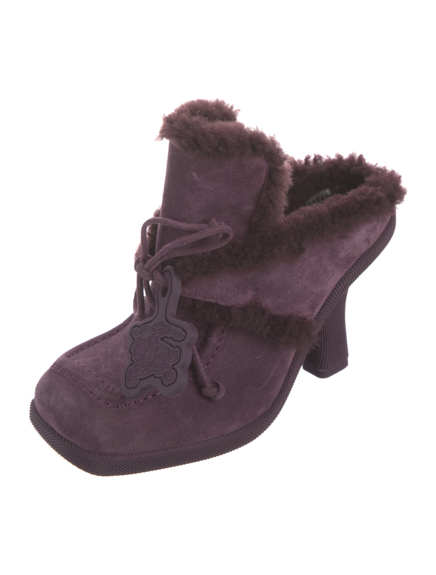 Burberry Shearling Mules