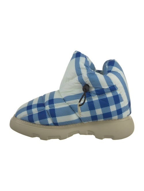 Burberry Rubber Plaid Print Rain Boots