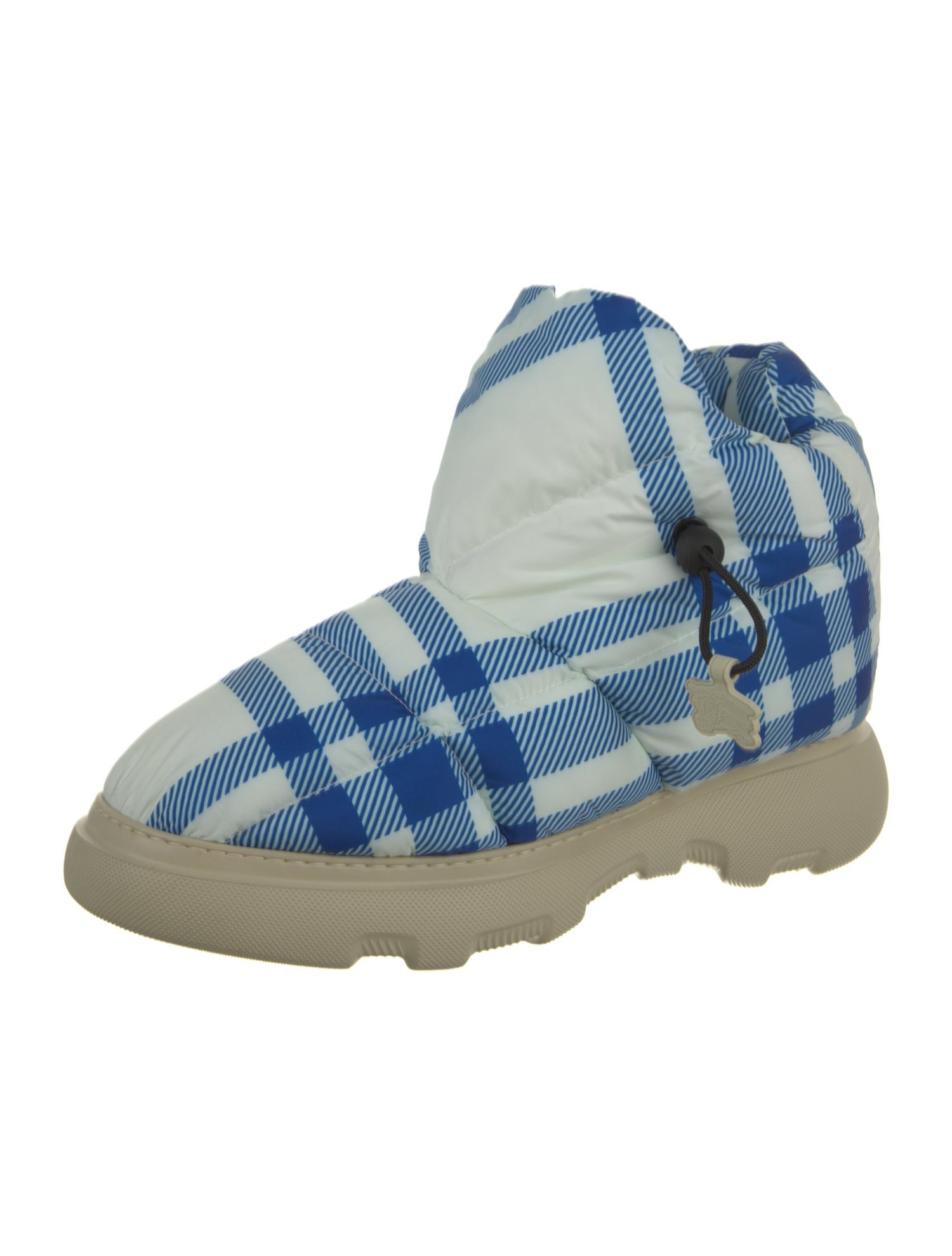 Burberry Rubber Plaid Print Rain Boots