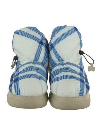 Burberry Rubber Plaid Print Rain Boots