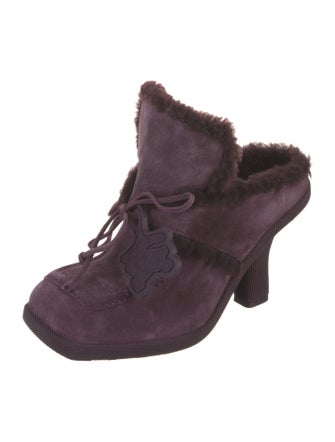 Burberry Suede Mules